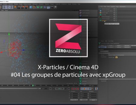 X-Particles / Cinema 4D – #04 Les groupes de particules avec xpGroup