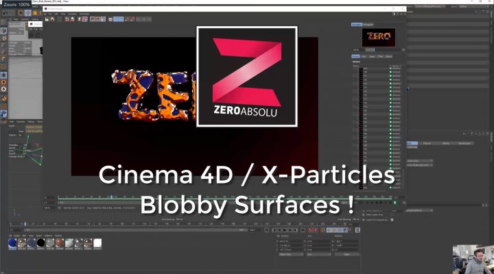 Cinema 4D / X-Particles : Blobby surface