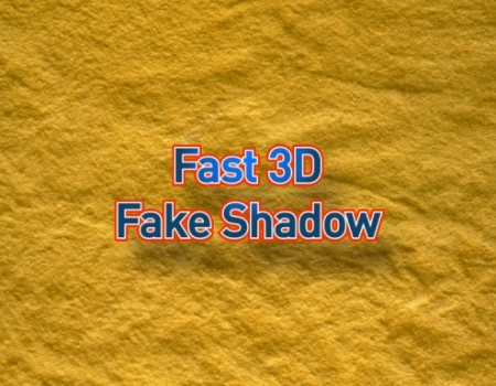 After effects : Ombre 3D rapide (fast fake 3D shadow)