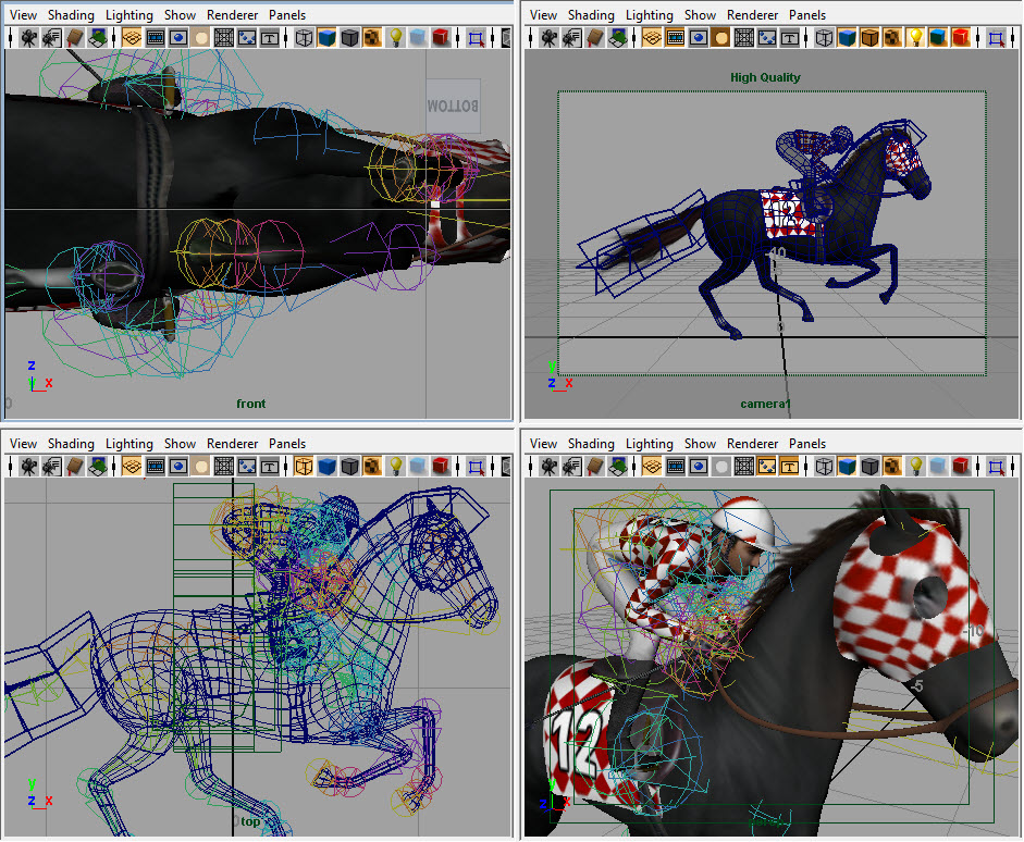 Des chevaux en 3D