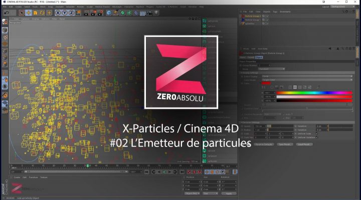 X-Particles / Cinema 4D – #02 – L’Émetteur de particule