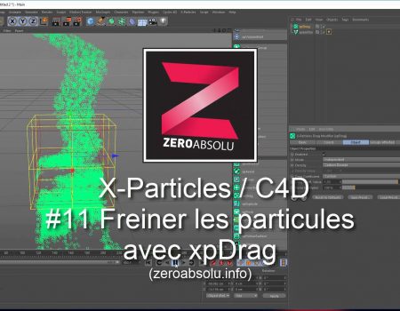 X-Particles / Cinema 4D – #11 Freiner les particules avec xpDrag