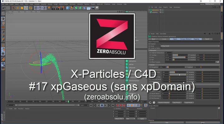 X-Particles / Cinema 4D – #17 xpGaseous (sans xpDomain)