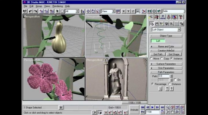 3D Studio Max en 1996 !